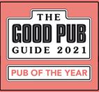 The Good Pub Guide Award Winner, Rutland & Leicestershire Dining Pub of the Year 2018