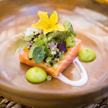 Smoked Salmon, cucumber, dill