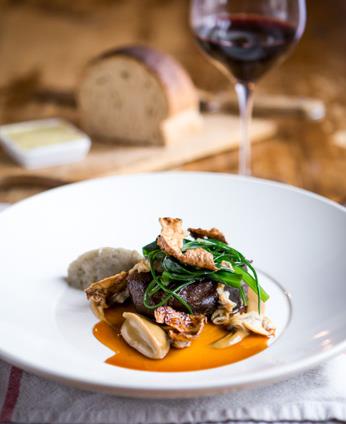 Pressed Hogget Shoulder (Stretton), Jerusalem artichoke, sea vegetables & clams